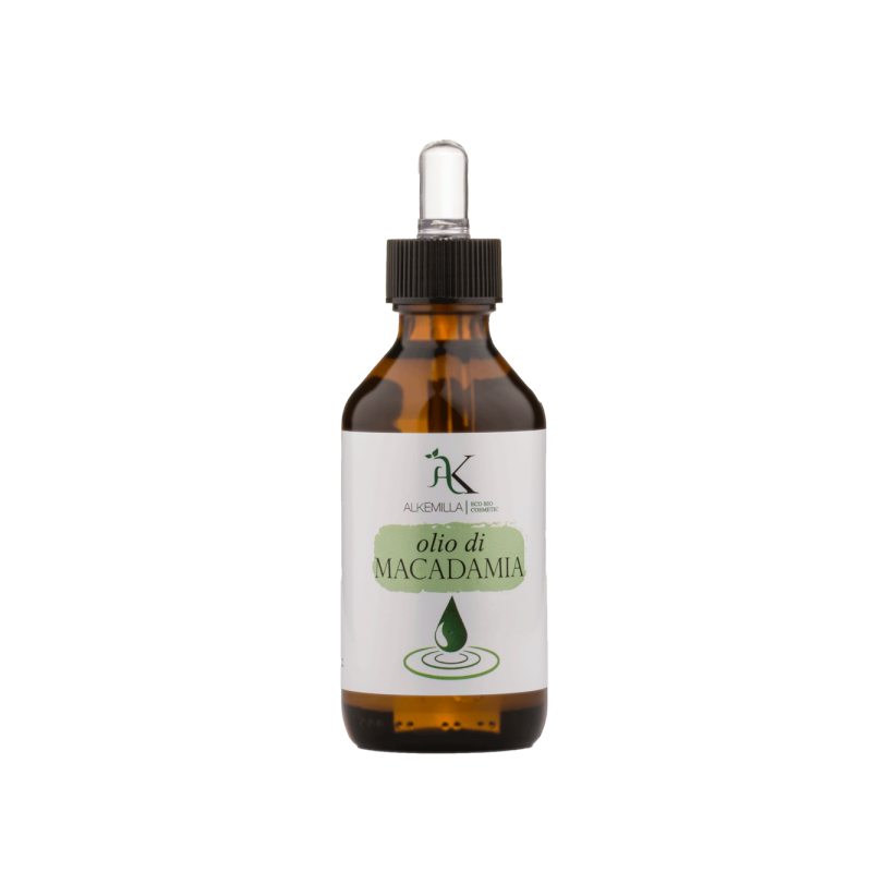 Alkemilla Eco Bio Cosmetics Olio vegetale di Macadamia 100% Naturale Puro